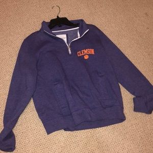 Clemson quarter zip sweatshirt